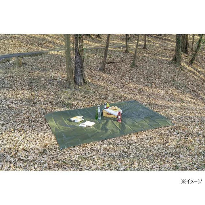 カインズ 耐候剤入り グリーンシート #3000 厚手 1.8m 3.6m 約4畳 ハトメ付き