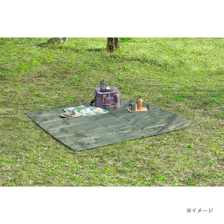 カインズ 多用途カラーシート matty マットグレー 1.8m 2.7m 約3畳 ハトメ付き