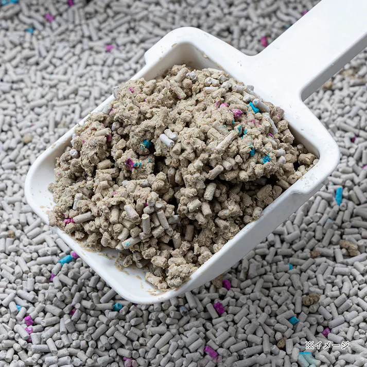 【ケース販売】猫砂 Pet’sOne ホコリの少ない固まる猫砂 7L×2個入 抗菌 大容量 飛び散り防止 不燃 ほこりの少ない