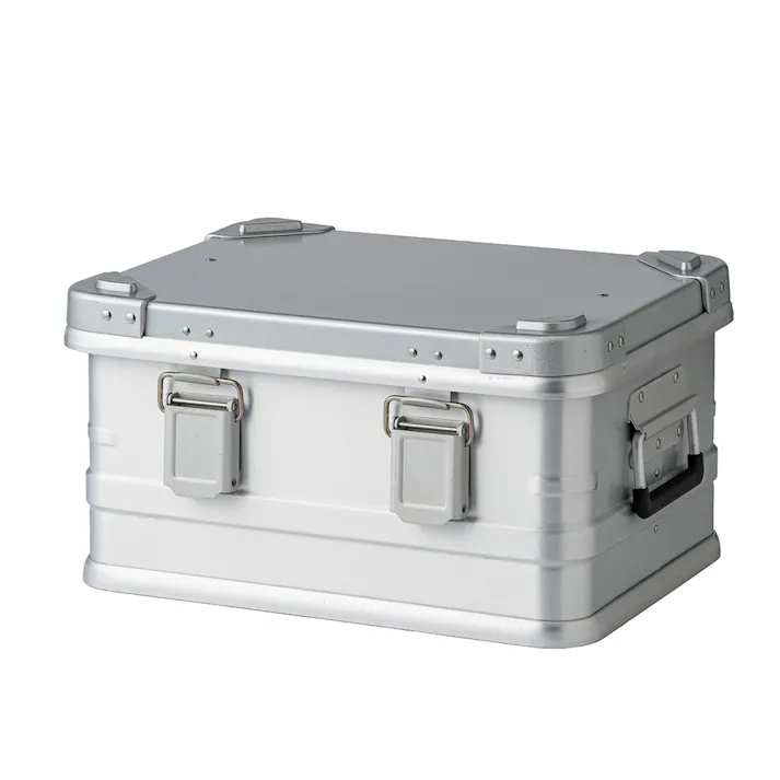 カインズ アルミコンテナボックス S シルバー 横42cm 奥行32cm 高さ23cm