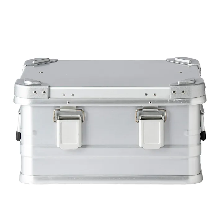 カインズ アルミコンテナボックス S シルバー 横42cm 奥行32cm 高さ23cm