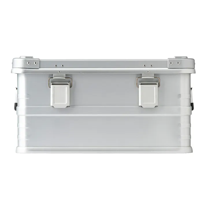 カインズ アルミコンテナボックス M シルバー 幅53cm 奥行38cm 高さ28cm