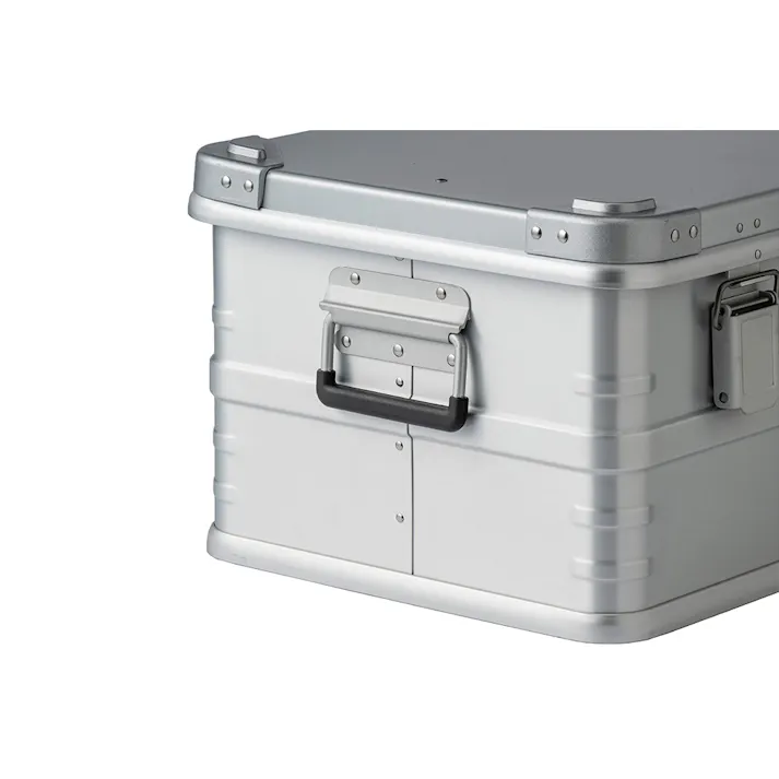 カインズ アルミコンテナボックス M シルバー 幅53cm 奥行38cm 高さ28cm