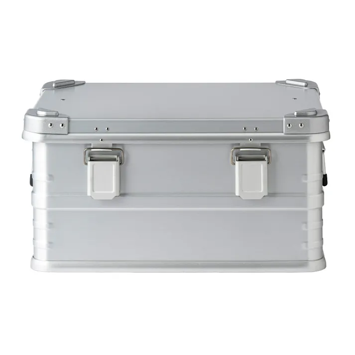 カインズ アルミコンテナボックス M シルバー 幅53cm 奥行38cm 高さ28cm