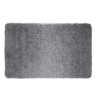 洗える玄関マット シャギー グレー50×80cm