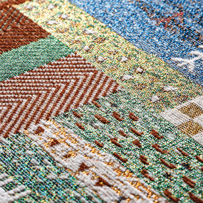 洗えるゴブラン織り玄関マット ギャベ 50×80cm