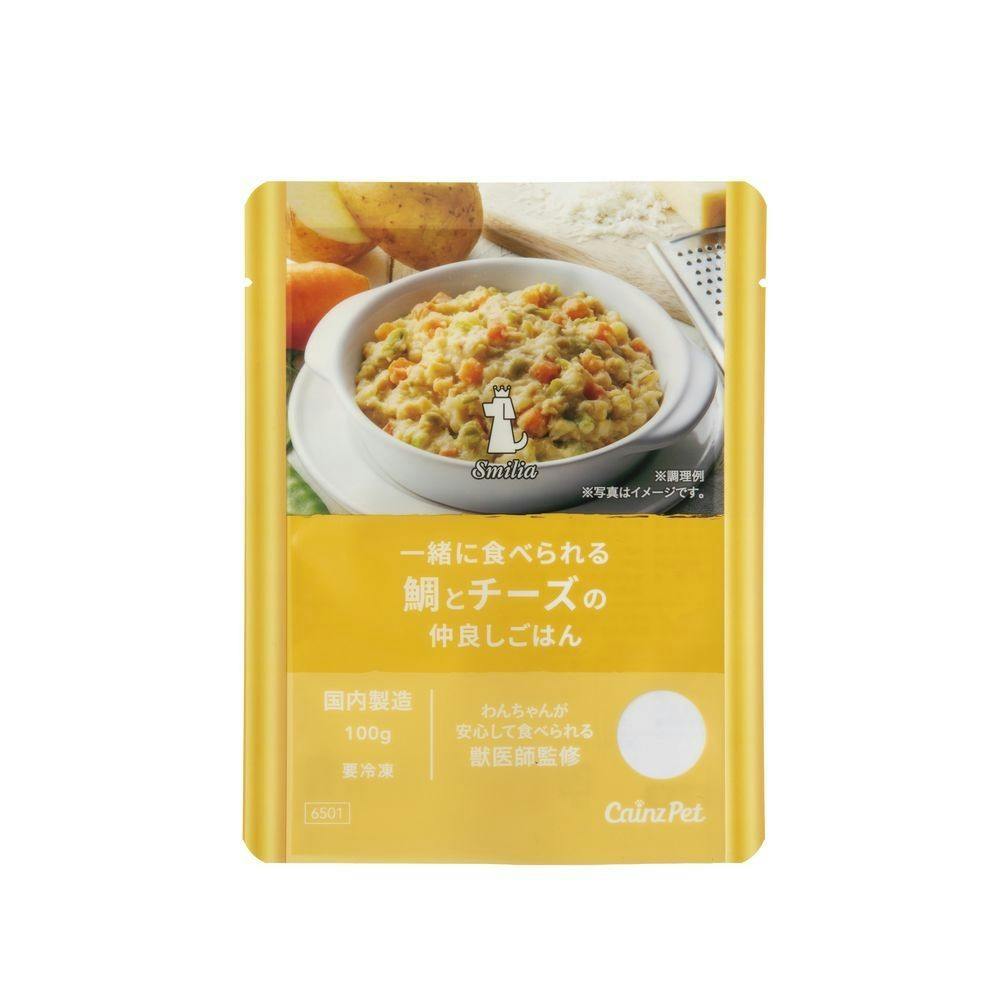 (冷凍)スマイリア 一緒に食べられる 鯛とチーズの仲良しごはん 100g【別送品】