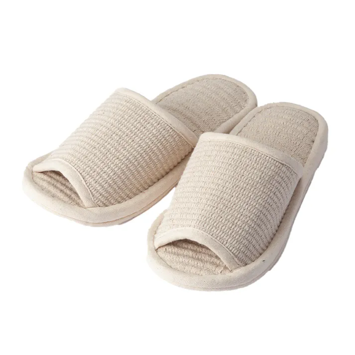 ふんわりコットンスリッパ 24~26cm アイボリー