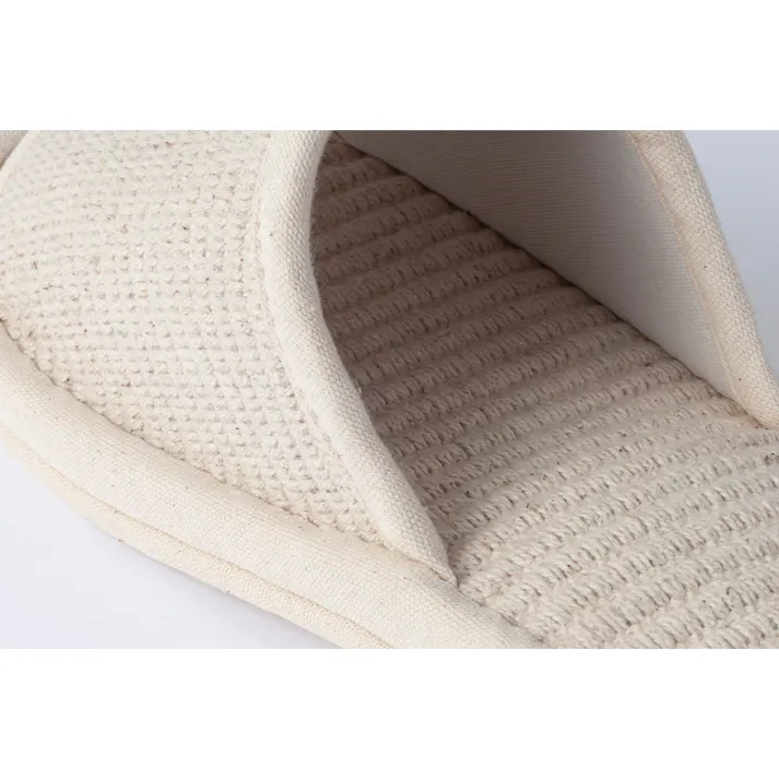 ふんわりコットンスリッパ 28~30cm アイボリー