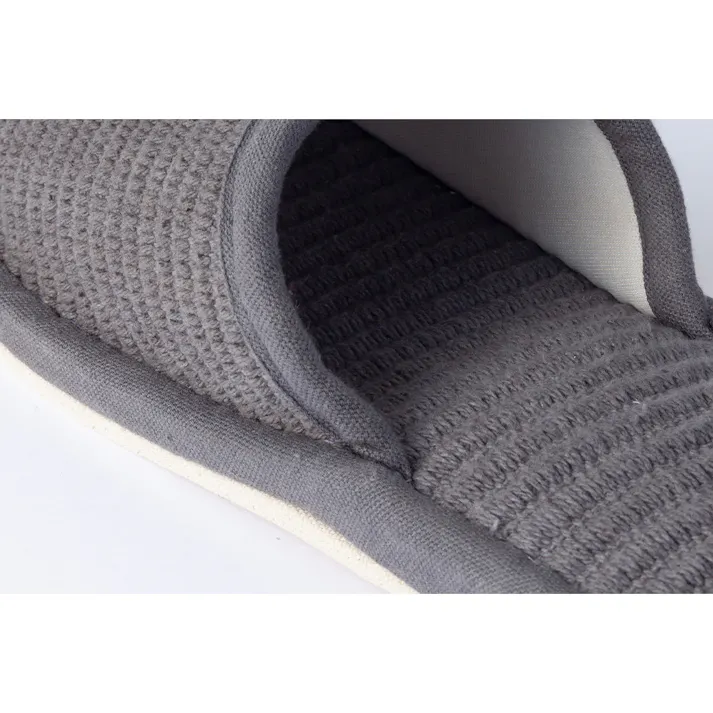 ふんわりコットンスリッパ 24~26cm グレー