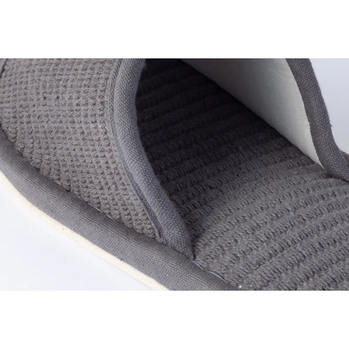 ふんわりコットンスリッパ 28~30cm グレー