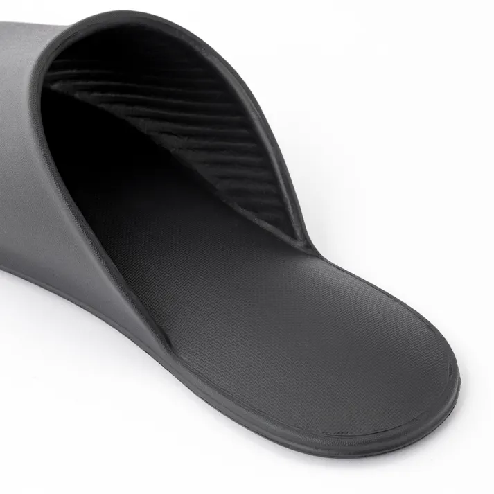 汚れても丸洗いできるスリッパ L ブラック