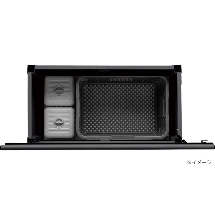 カインズ オリジナル 静かに開閉できるアルミ収納ベンチ ブラック 幅90cm 奥行45cm 高さ48cm 縁台 屋外収納