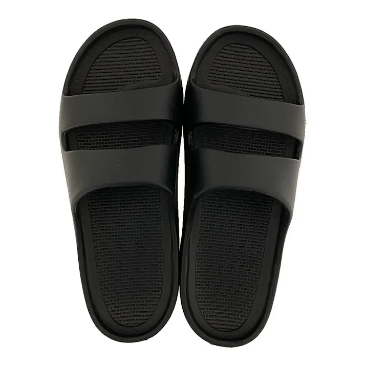 リカバリーサポートサンダル 2本バンド ブラック 24~25cm