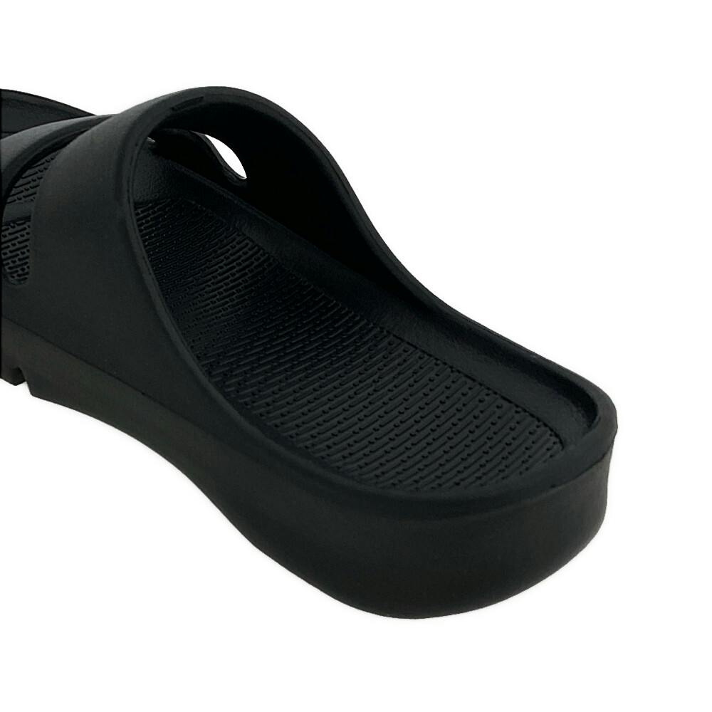 リカバリーサポートサンダル 2本バンド ブラック 23～24cm | 靴