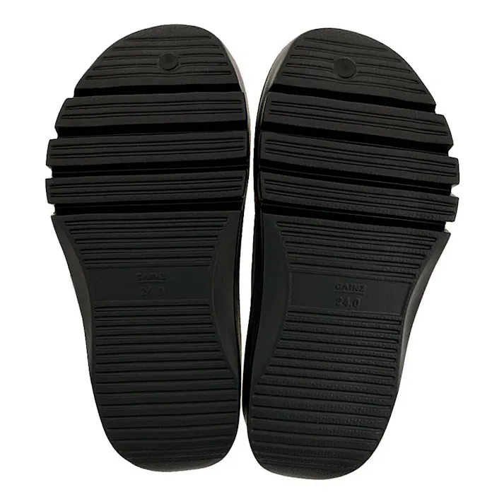 リカバリーサポートサンダル 2本バンド ブラック 23~24cm