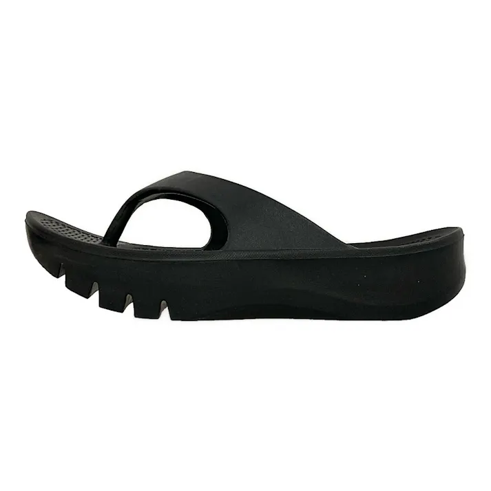 リカバリーサポートサンダル 鼻緒ブラック 24~25cm