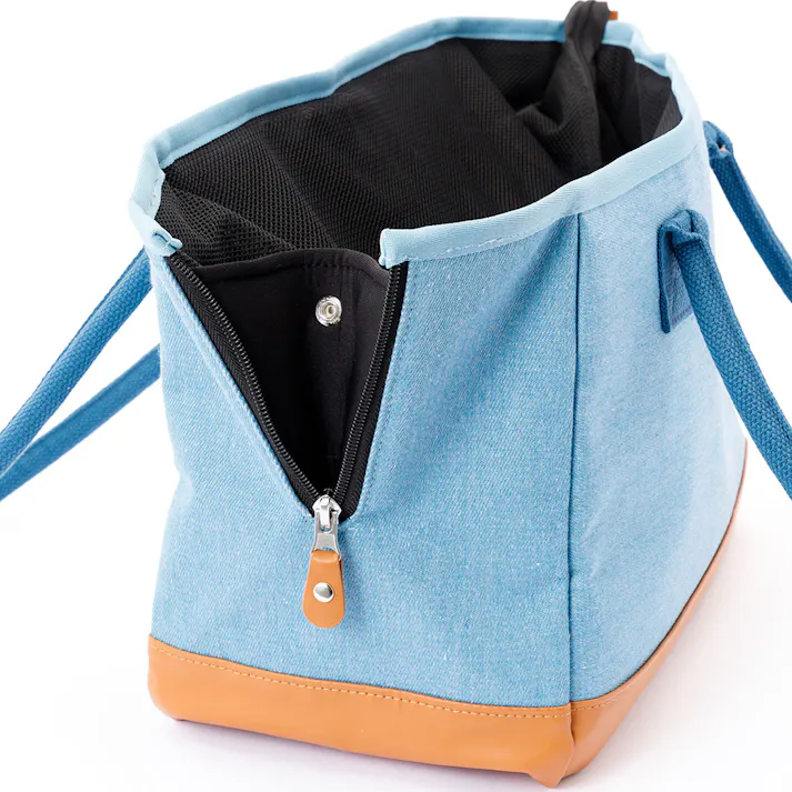 ペット用ショルダーキャリー デニム調