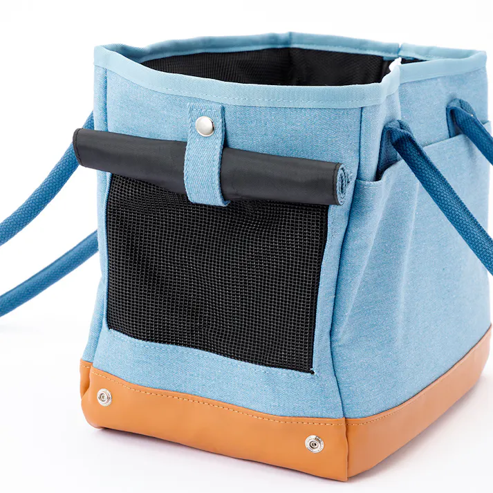 ペット用ショルダーキャリー デニム調