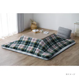 カインズ こたつ掛ふとん Yel・エールグリーン 正方形 幅190cm 奥行190cm 洗濯可能 こたつ掛布団