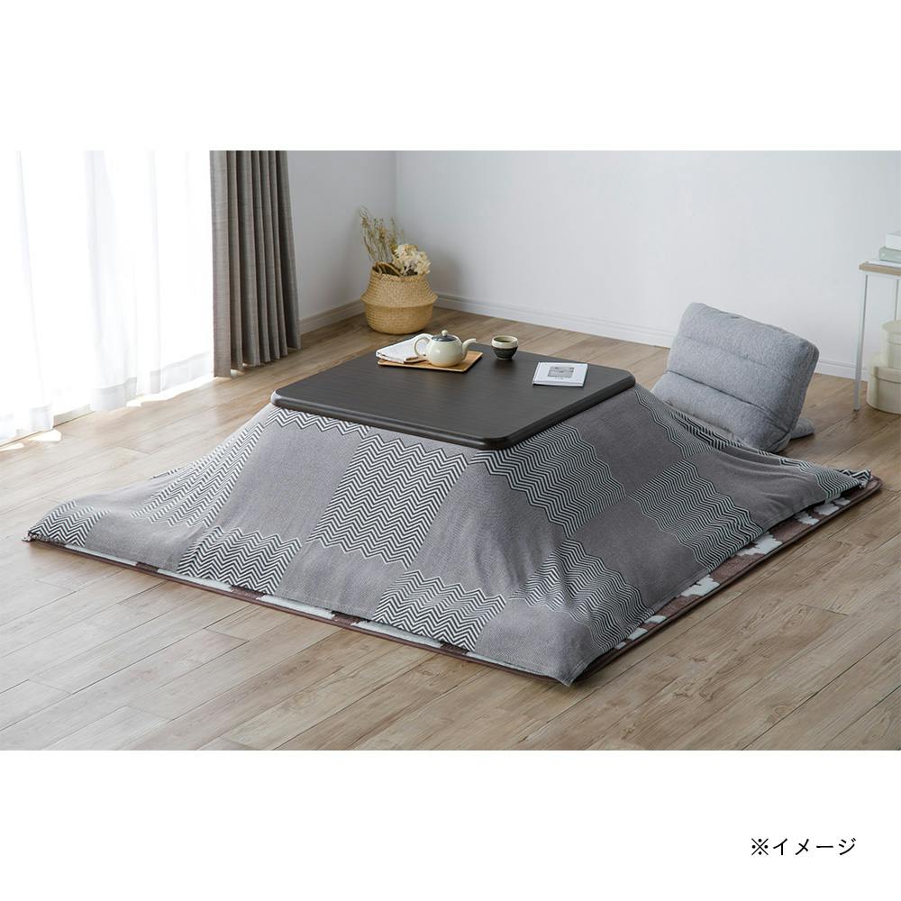 IKEHIKO ゆかり こたつ布団 掛敷セット 正方形 セット しじら織り ブラウン 約205×205cm 節電アイテム 省エネ対策 暖房節約  4956642035176【ネット注文限定・別送品】 | 布団・枕・寝具・こたつ布団 通販 | ホームセンターのカインズ
