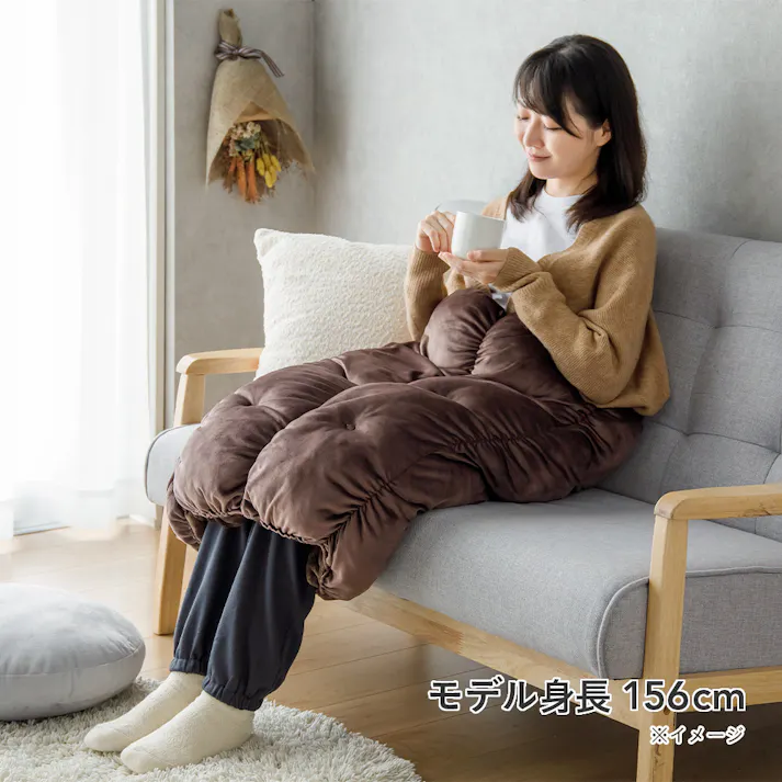 あったかロールクッション ブラウン