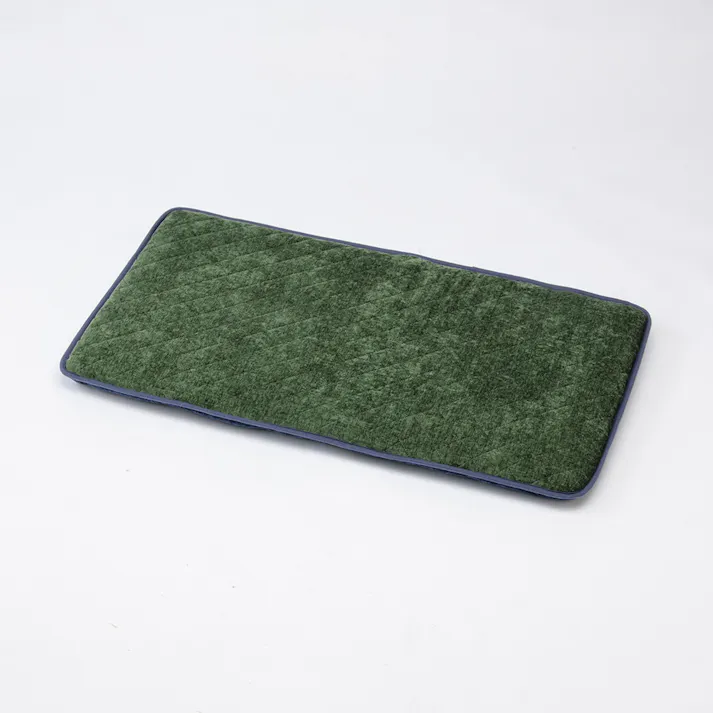 三層 ロングフロアクッション ブルー/グリーン