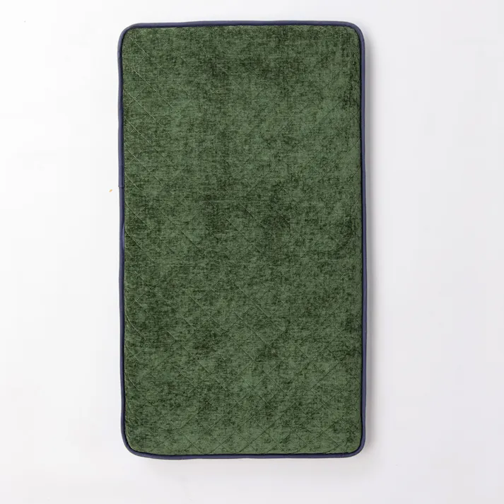 三層 ロングフロアクッション ブルー/グリーン