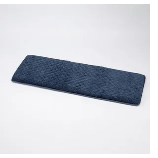 長さ180cm 三層ロングフロアクッション ブルー/グリーン