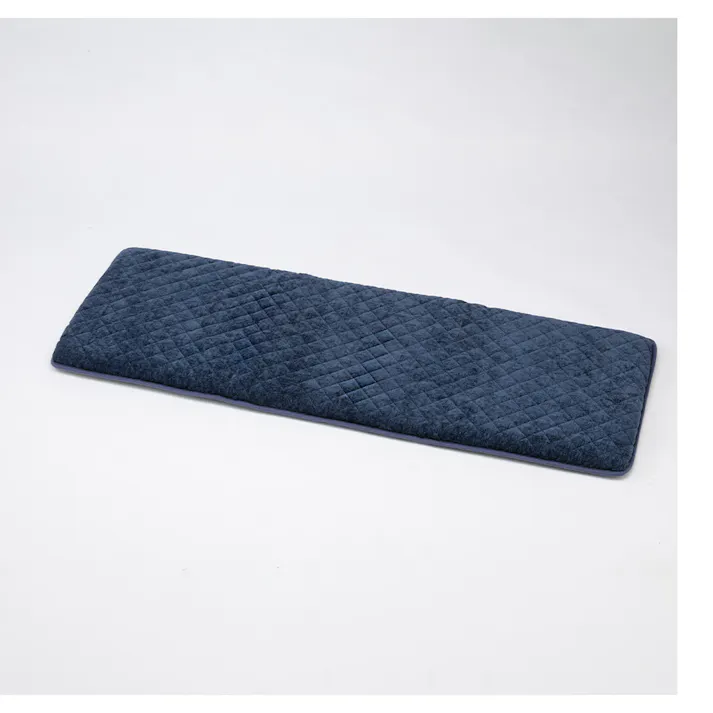 長さ180cm 三層ロングフロアクッション ブルー/グリーン