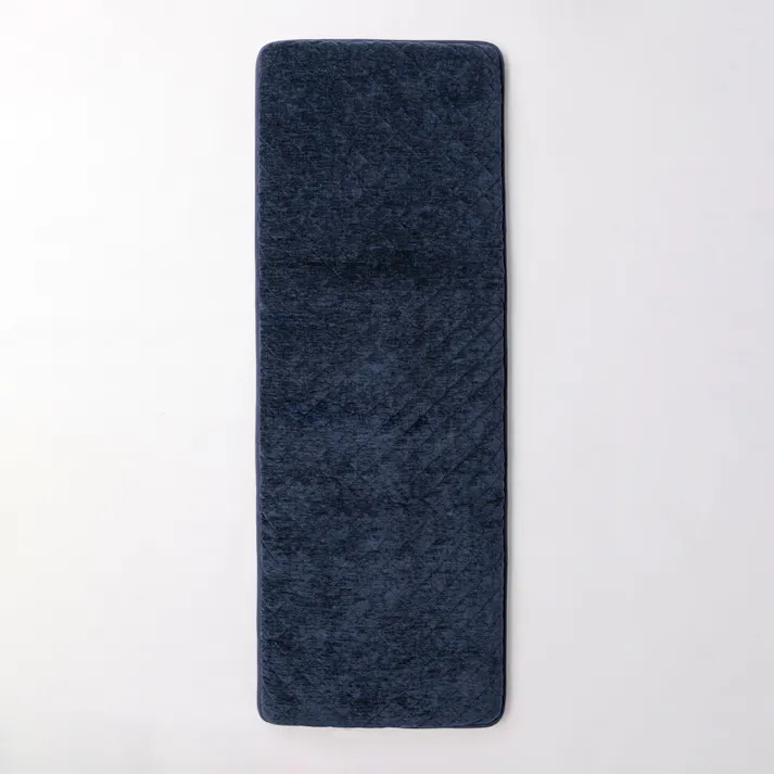 長さ180cm 三層ロングフロアクッション ブルー/グリーン