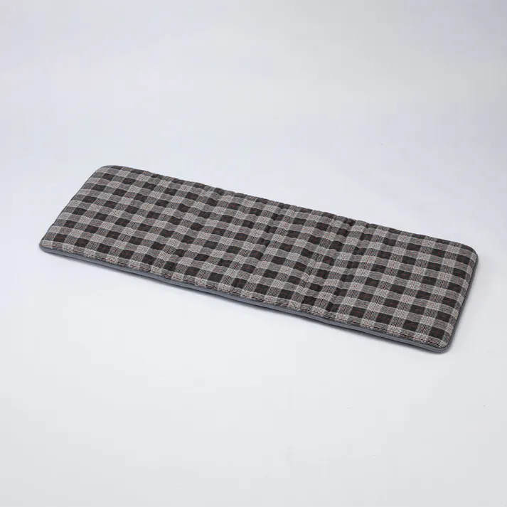 長さ180cm 三層ロングフロアクッション チェック