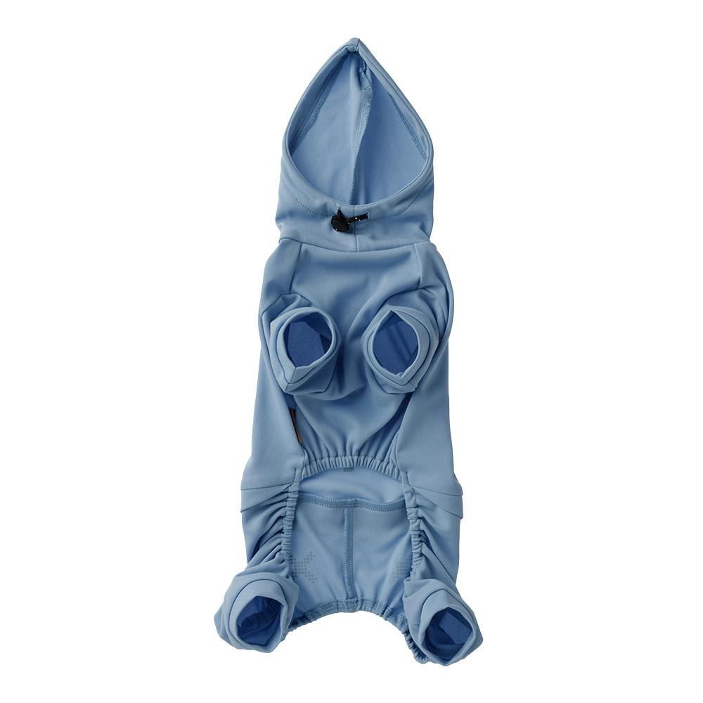 送料無料】不快害虫から愛犬を守るペットスーツ ブルー SSサイズ