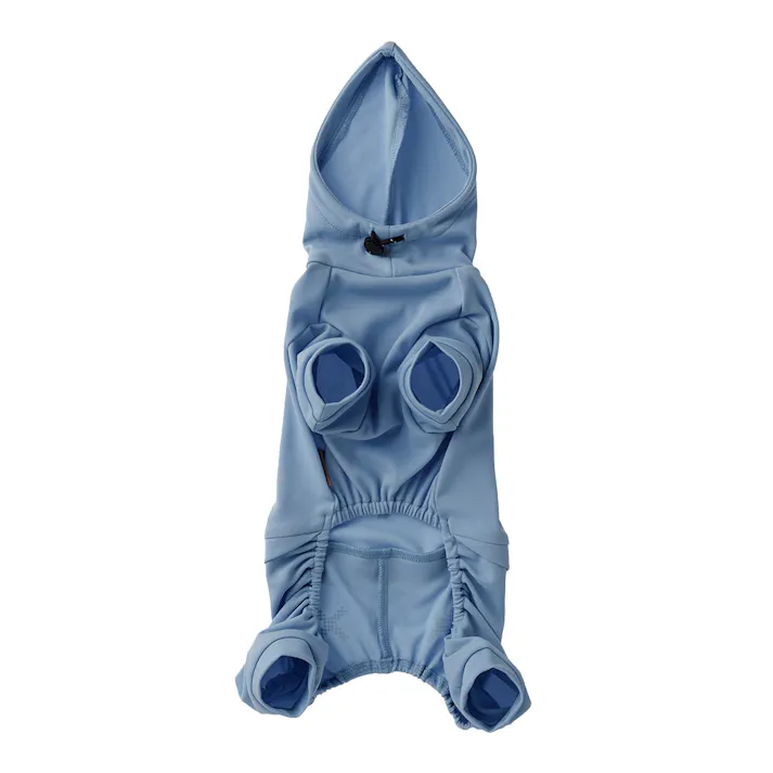 【送料無料】不快害虫から愛犬を守るペットスーツ ブルー 2Lサイズ ペット服(犬の服)