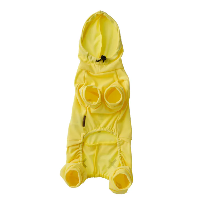 【送料無料】不快害虫から愛犬を守るペットスーツ イエロー Sサイズ ペット服(犬の服)