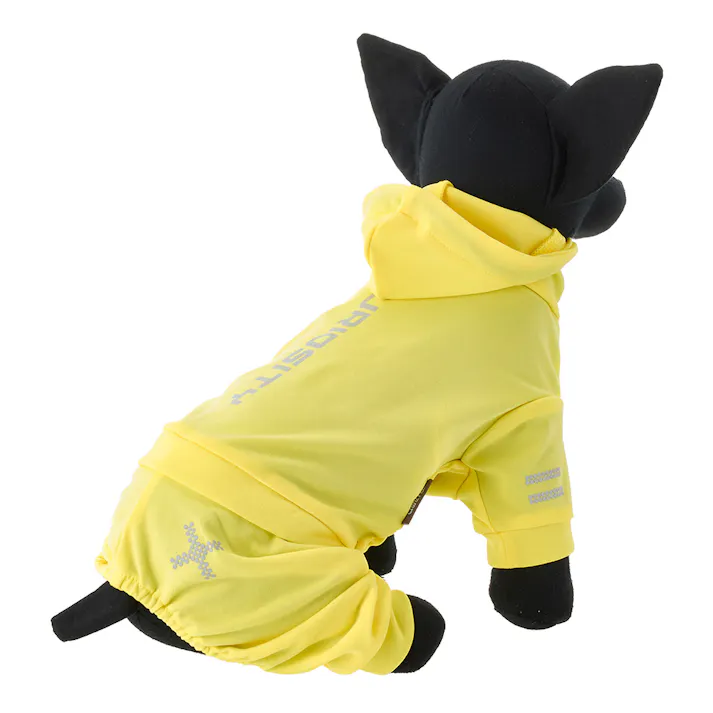 【送料無料】不快害虫から愛犬を守るペットスーツ イエロー Sサイズ ペット服(犬の服)