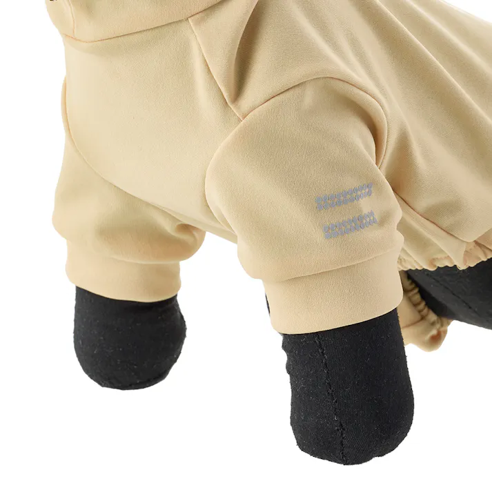 【送料無料】不快害虫から愛犬を守るペットスーツ オレンジ Lサイズ ペット服(犬の服)