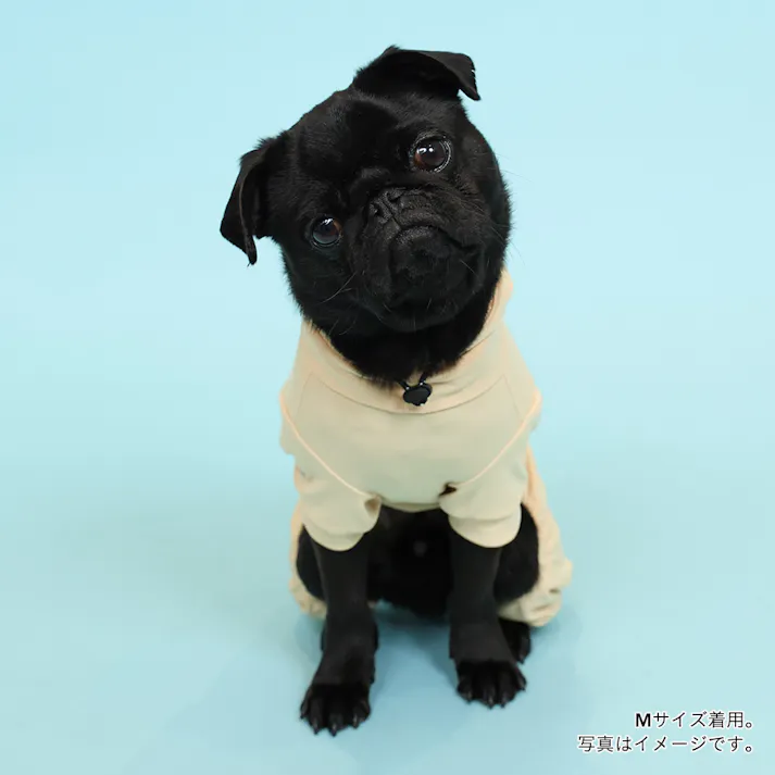 【送料無料】不快害虫から愛犬を守るペットスーツ オレンジ Lサイズ ペット服(犬の服)