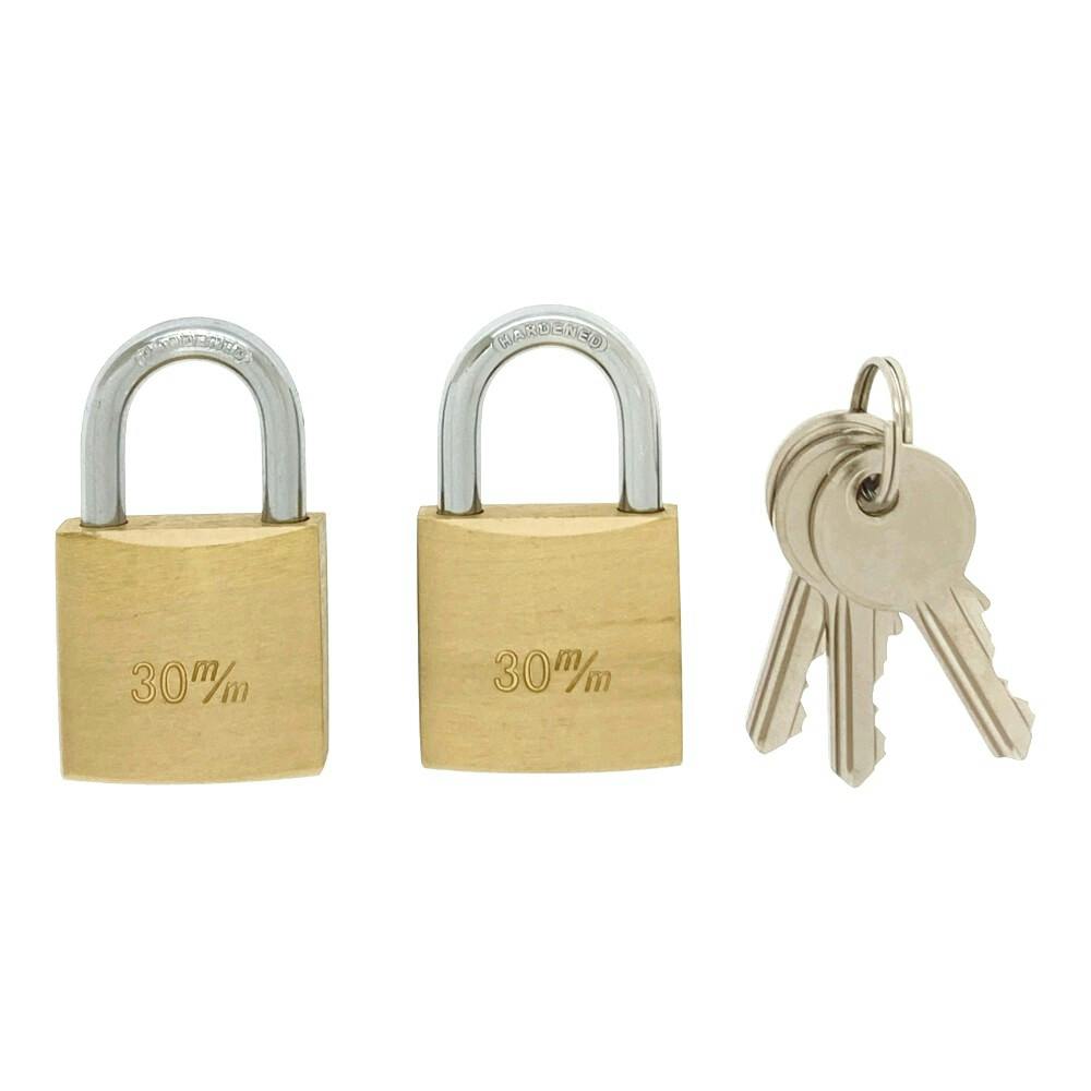 アイアイ 南京錠 同一キー IB-009 30mm 2個付 | その他防犯用品・防犯