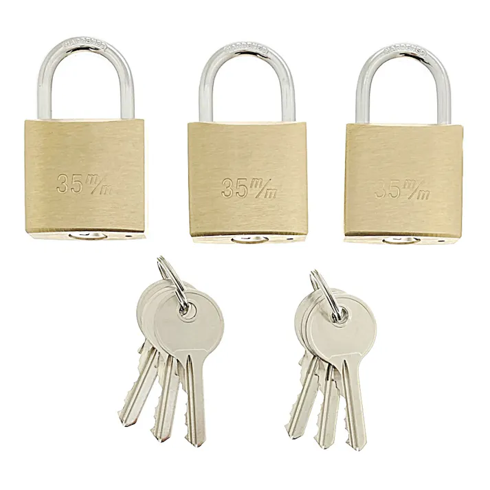 カインズ 南京錠同一キー 35mm 3個入