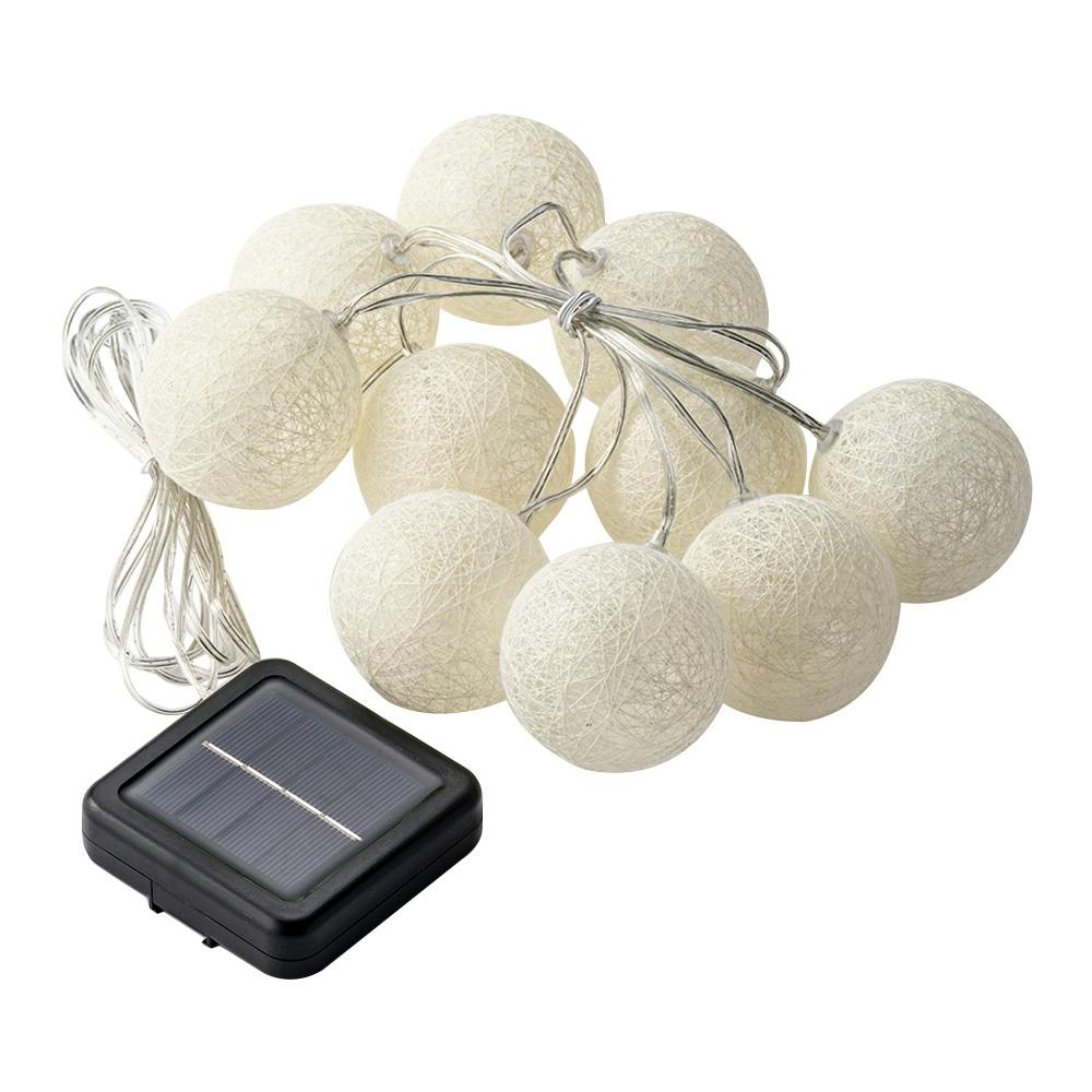 カインズ ソーラーシリアルランプ(ボール)WWH | ガーデンライト・屋外