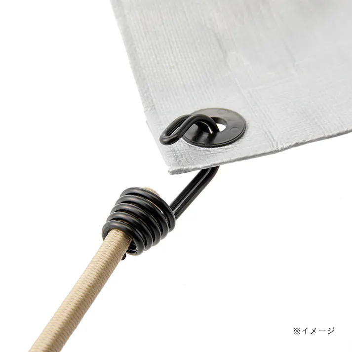 カインズ バンジーゴム 丸ゴム・フック ベージュ 9mm×50cm