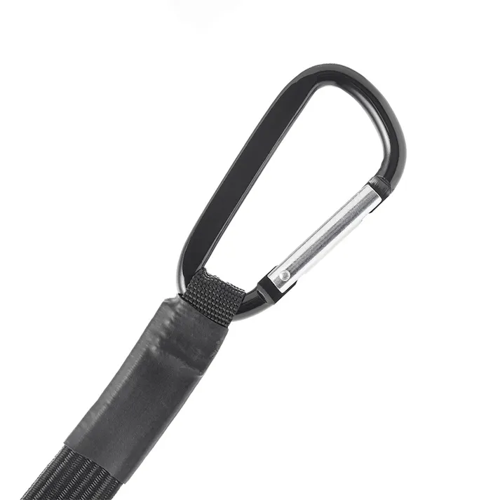 カインズ バンジーゴム 平ゴム・カラビナ ブラック 17mm×200cm