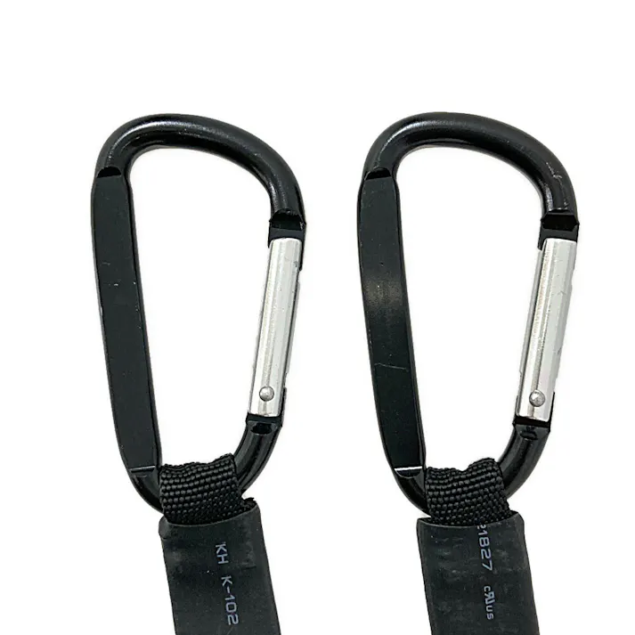 カインズ バンジーゴム 平ゴム・カラビナ ブラック 17mm×200cm