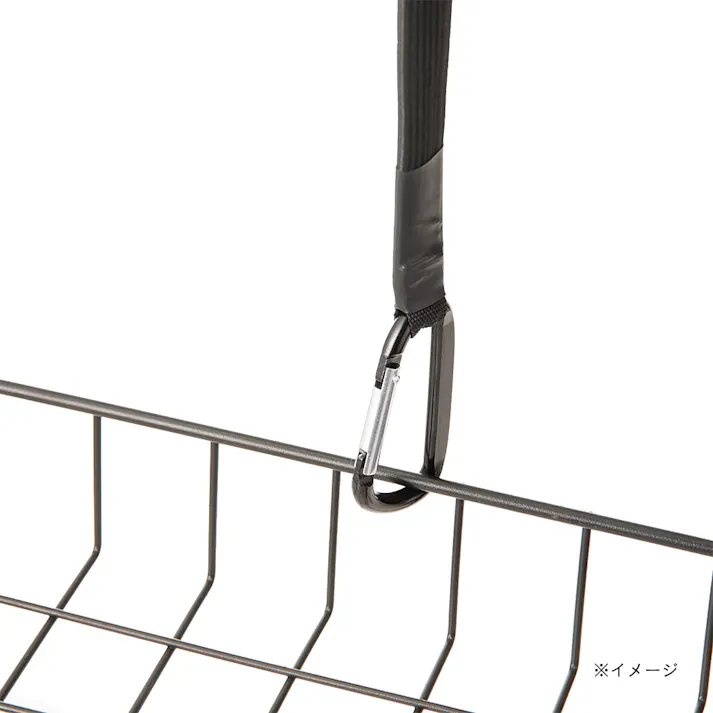 カインズ バンジーゴム 平ゴム・カラビナ ブラック 17mm×200cm