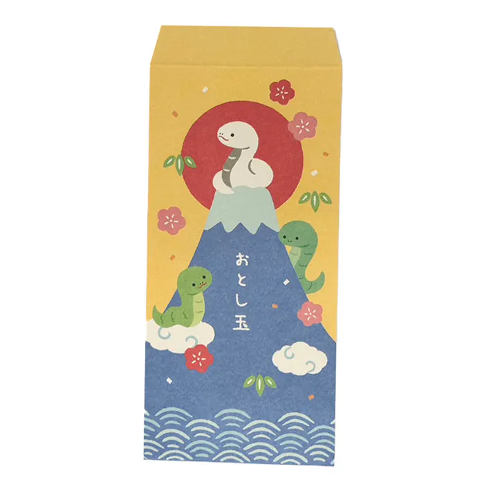 カインズ 万型ポチ袋 伊予和紙 富士とへび 4枚(販売終了)