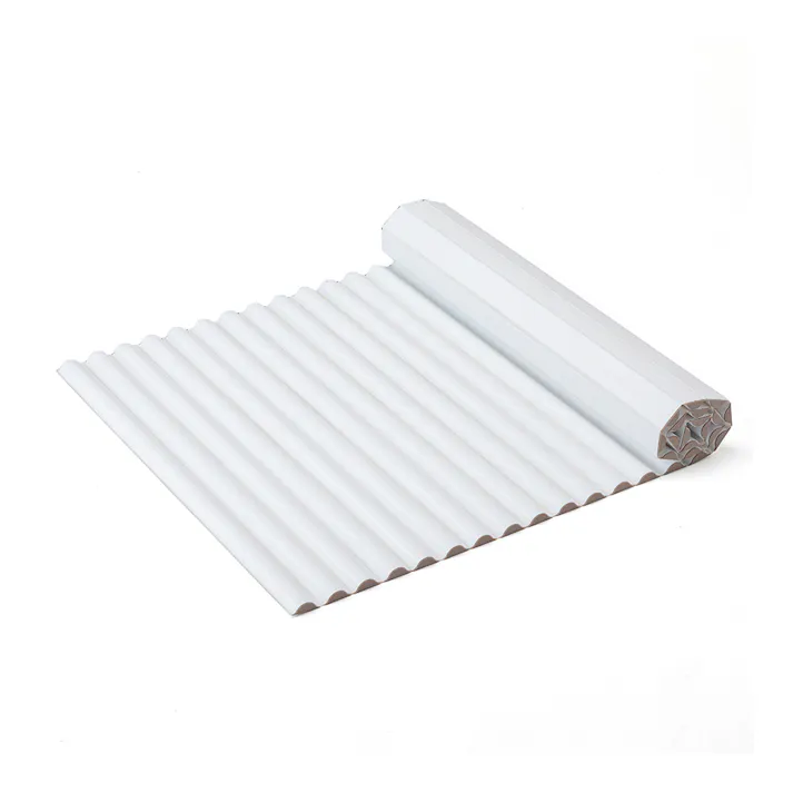 ミゾが少なくお掃除しやすい波型風呂フタ L14 ホワイト 75cm×140cm