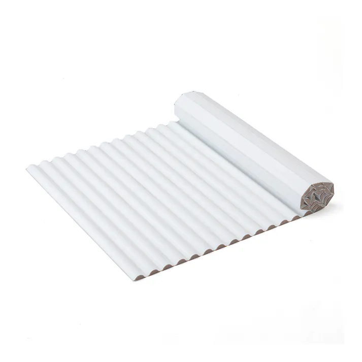 ミゾが少なくお掃除しやすい波型風呂フタ W14 ホワイト 80cm×140cm