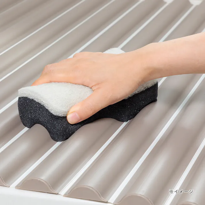 ミゾが少なくお掃除しやすい波型風呂フタ M10 ウォームグレー 70cm×100cm