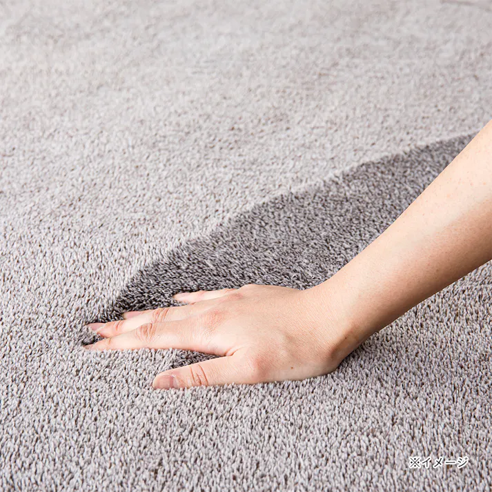 低反発ふんわりラグ&Pet モカ 幅185cm 奥行185cm